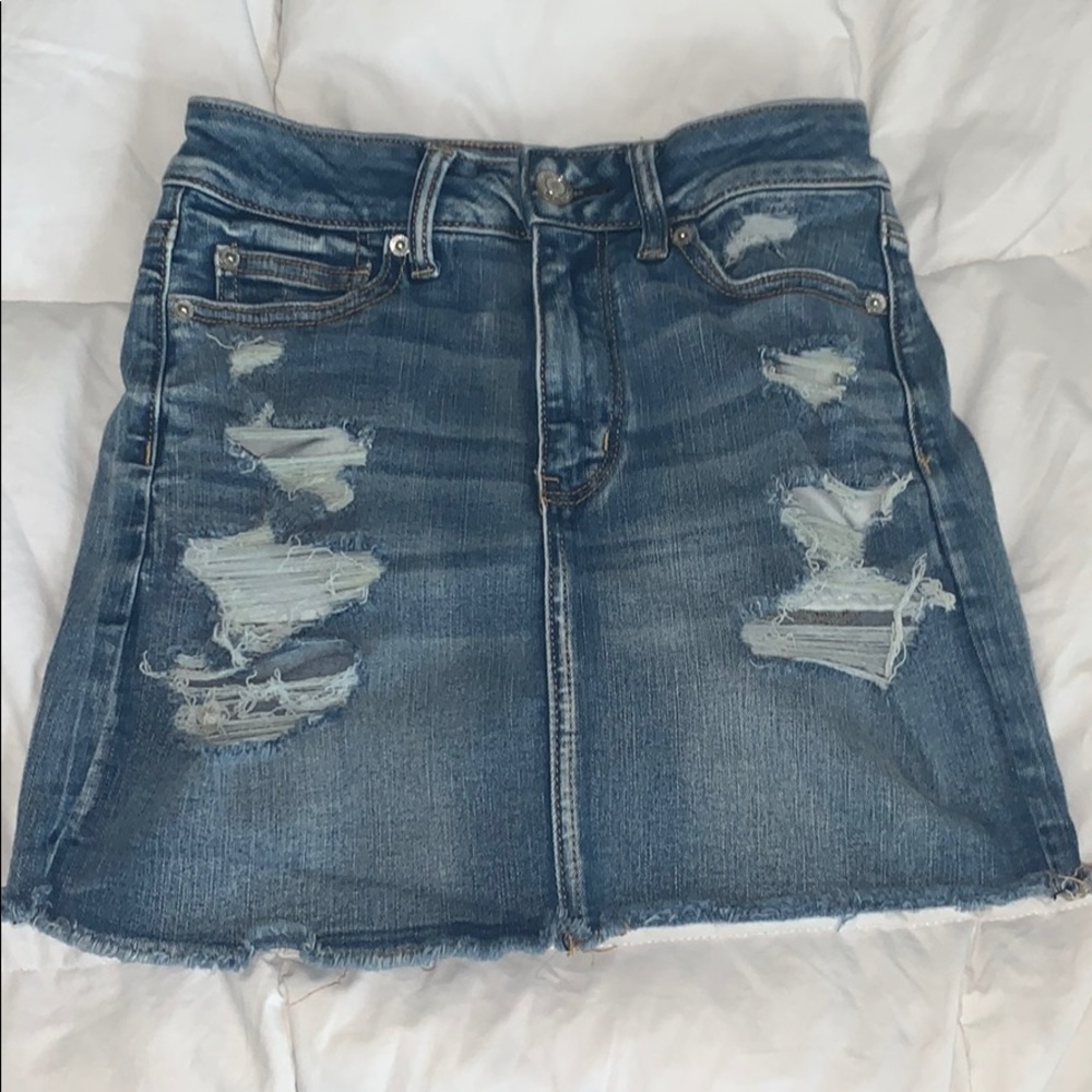 American eagle denim skirt